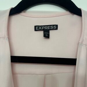 Express Soft Pink Sheer Button Down